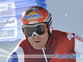 Didier Cuche in azione a Saas Fee