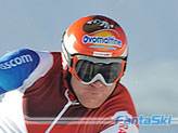 Didier Cuche in azione a Saas Fee