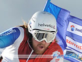 Marc Berthod in azione a Saas Fee