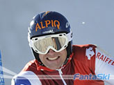 Cornel Zueger in azione a Saas Fee