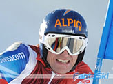 Cornel Zueger in azione a Saas Fee