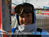 Soelden 2009 - GS femminile e maschile - 2a parte - la gioia sul volto di Federica Brignone: si è qualificata!
